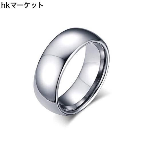 ◆商品名：[Rockyu] ブランド ジュエリー タングステン リング メンズ レディース クラシック シンプル 指輪 (シルバー, 17)「Rockyu」はトレンド×クラッシック、伝統×革新性を融合