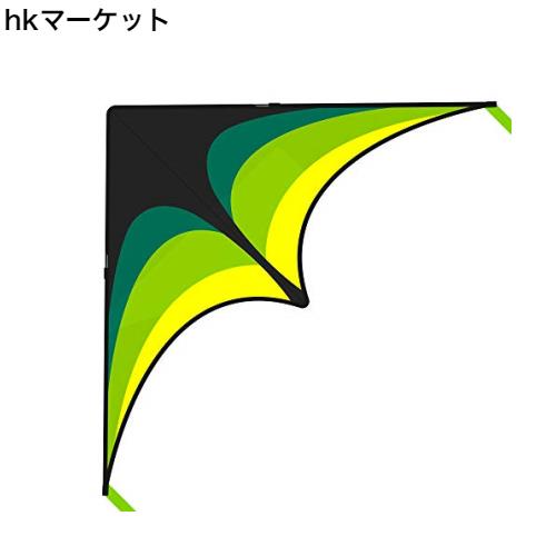 カイト 凧 デルタカイト カラフルカイト たこあげ 子供、大人 と初心者のための凧 三角凧 凧揚げ 微風で揚がる 緑野