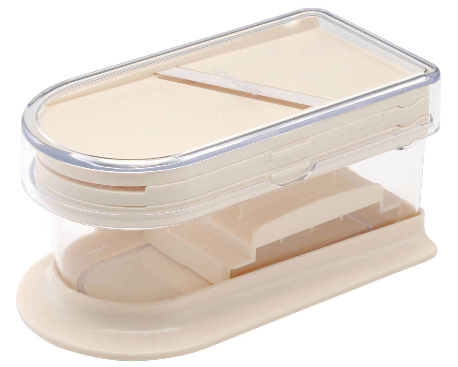 ◆商品名：京セラ(Kyocera) スライサー コンパクト 調理器セット 日本製 セラミック サビない 薄切り / 千切り / おろし 除菌漂白 OK ホワイト CS-3