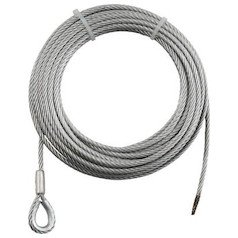◆商品名：TRUSCO(トラスコ) 手動ウインチ用ワイヤーΦ9×40M用(シンブル入ロック加工) WWS940