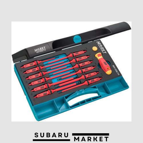 ◆商品名：HAZET(ハゼット) 絶縁ドライバーセット レッド/イエロー 30×10×5cm 【日本正規輸入品】 804VDE/14