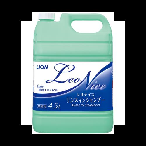 ◆商品名：【業務用 大容量】 レオナイス リンスインシャンプー4.5L 詰め替え ライオンハイジーン 介護 宿泊