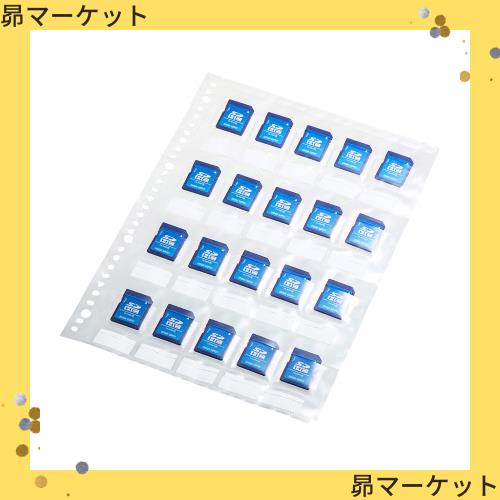 ◆商品名：サンワサプライ(Sanwa Supply) メモリーカードファイルシート(SDカード用・帯電防止タイプ) FC-MMC27SD