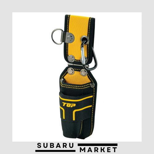 ◆商品名：トップ工業 (TOP) カッター差し 替刃ホルダー付 腰袋シリーズ カラビナ・Dカン付 ポーチ TPC-101