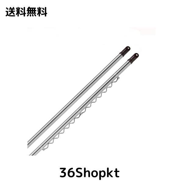 ◆商品名：TIUKIEY ものほし竿 2本 1.6m-3m 304 ステンレス ポリ塩化ビニル 伸縮可能 物干し 室内 屋外 物干し竿3m 2個セット (ハンガーかけ竿3m 1