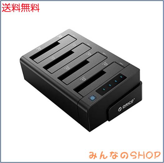 ◆商品名：ORICO USB3.0 HDDケース クローン機能付き 2.5 / 3.5インチ SATA HDD/SSD 対応 4ベイ ハードディスクケース 工具不要 10TB*4台対応 電源