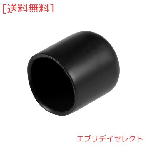 ◆商品名：uxcell ネジプロテクター 16mm内径 丸型エンドキャップカバー チューブキャップ ブラック 20個入り