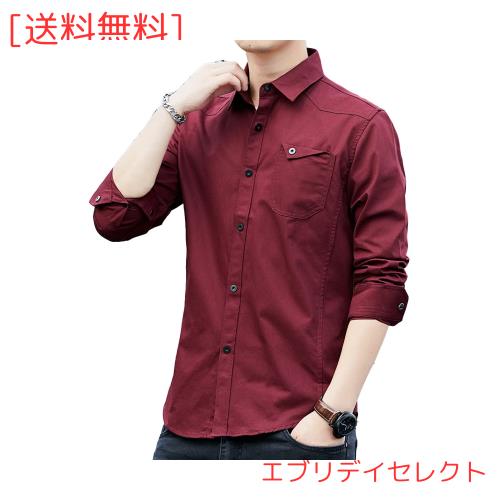 ◆商品名：[Amyni] フランネルシャツ 長袖 チェック＆無地 レギュラーフィット キャンプ アウトドア 登山 シャツ