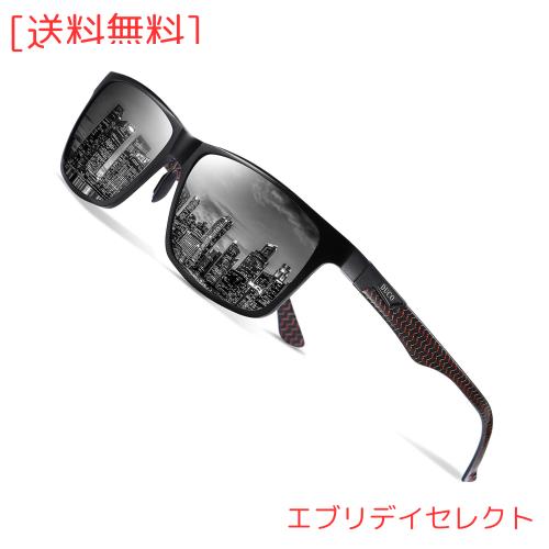 ◆商品名：[DUCO] サングラス メンズ 運転用 偏光 サングラス 釣り用 高級炭素繊維素材 へんこう さんぐらす ブラック ウェリントン sunglasses for