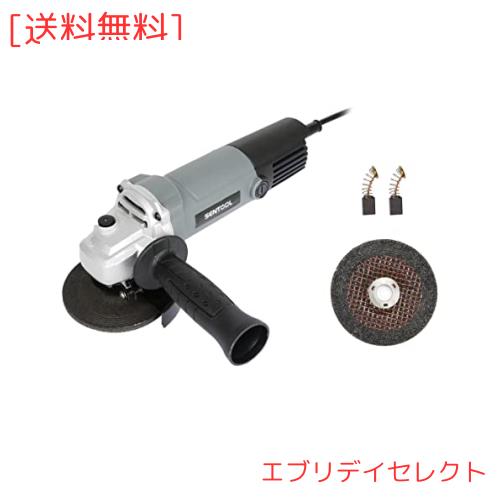 ◆商品名：SENTOOL グラインダー 100mm ディスクグラインダー コード式 1台で5役 AC100V 600W グラインダー 工具 オフセット砥石(研削用）2枚付属