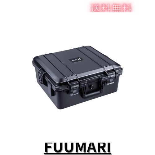 ◆商品名：Lykus HC-4120 防水ハードケース 格子状カットスポンジが内蔵 内寸:41x36x19cm カメラ、プロジェクター、ドローン、ラップトップなどに適
