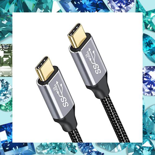 ◆商品名：USB Type C ケーブル 3M USB3.1 Gen2標準 PD対応【10Gbpsデータ転送 100W/5A急速充電 4K/60Hz映像出力】 タイプc ケーブル 高耐久ナイロ
