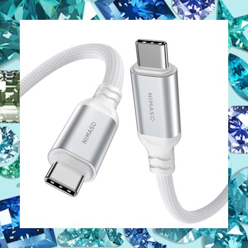 ◆商品名：NIMASO USB C Type C ケーブル 100W/5A 超急速充電 USB3.1 PD対応 4K / 60Hz 映像出力 (Gen2) 0.5M 断線防止 タイプ c ケーブル i