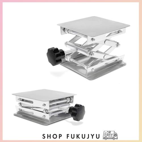 ◆商品名：aleawol 200*200*280mm ラボジャッキ ステンレス鋼 実験用 ミニ昇降台 実験台 作業台 リフトプラットフォーム 実験室用 高さ調整 科学工
