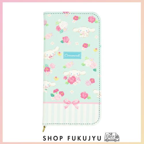 ◆商品名：グルマンディーズ サンリオキャラクターズ i Phone12/12 Pro(6.1インチ)対応フリップカバー シナモロール SANG-59CN ライトブルー