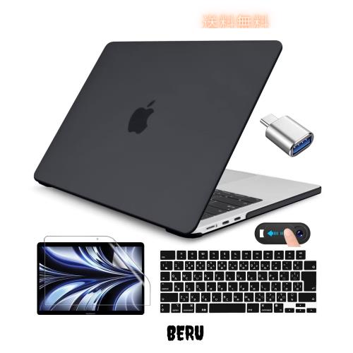 ◆商品名：CISSOOK Mac Book Air 13.6 インチ 2024 2022 つや消しブラック おしゃれ 新型 A3113 M3 A2681 M2 チップ 対応 13.6 macbook 
