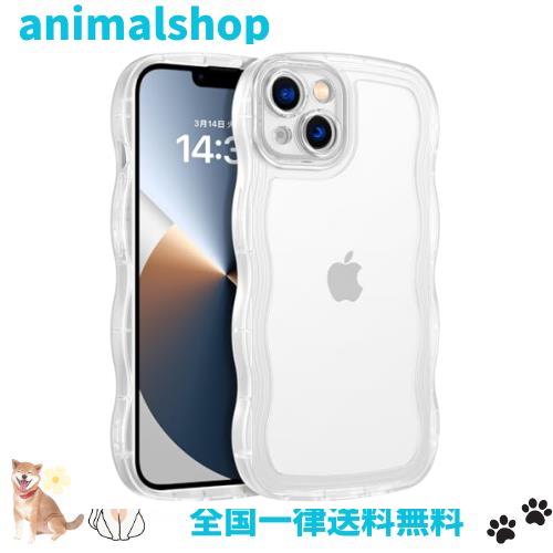 ◆商品名：BENTOBEN i Phone 13 ケース クリア TPU 韓国 可愛い ウェーブ ソフト 滑り止め 薄型 軽量 耐衝撃 おしゃれ スマホケース ストラップホー