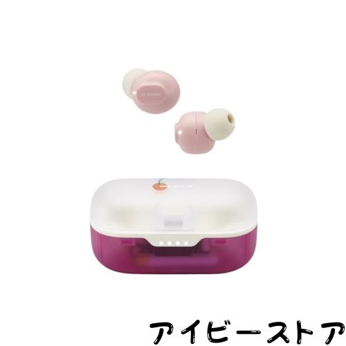 ◆商品名：エレコム ワイヤレスイヤホン bluetooth レトロ イチゴ色 AAC対応 Bluetooth5.3 連続再生5時間 低遅延 LBT-TWS16CSPN