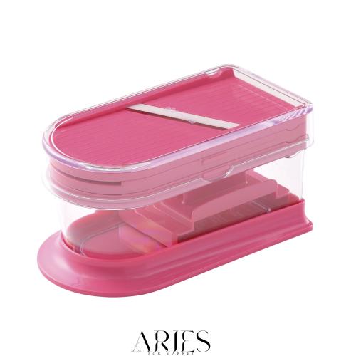 ◆商品名：京セラ スライサー コンパクト 調理器セット 日本製 セラミック サビない 薄切り / 千切り / おろし 除菌漂白 OK ピンク CS-350-PK