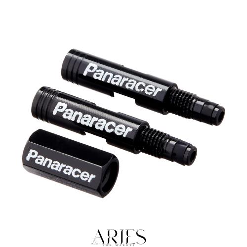 ◆商品名：パナレーサー(Panaracer) 用品 バルブエクステンダー 20mm 2本セット [2ピース仏式バルブ用] バルブコアツール付属 ブラック VE-20
