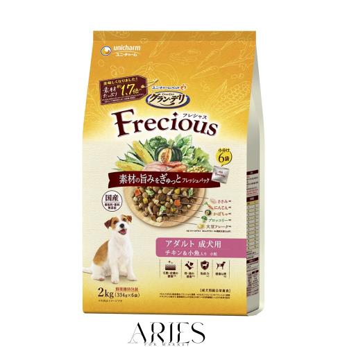 ◆商品名：グラン・デリ フレシャス（Frecious）ドッグフード ドライ [成犬用] チキン＆小魚 2kg【国産】