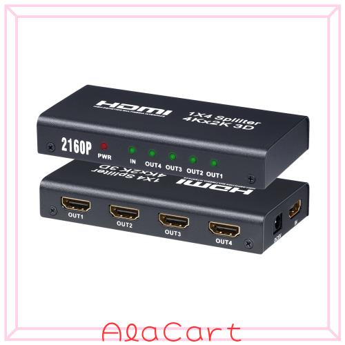 ELEVIEW HDMI 分配器 スプリッター 1入力 4出力 同時出力 4K/3D/HDCP1.4対応｜PS4 /Nintendo Switch/BDレコーダーなど対応 ホームシアタ