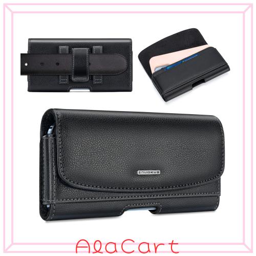 ◆商品名：nuoku スマホポーチメンズ 横型 スマホベルトホルダー i Phone 15/14/13/12 Pro Max/Plus, Galaxy S22/S23/S20 /Note9/Note1