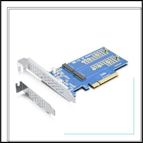 ◆商品名：10Gtek PCIe 3.0 to NVMe (4) M.2 変換アダプター M.2 (M キー) SSD用、PCIe X8、分岐にはマザーボードBIOSサポートが必要、M.2 nvme 