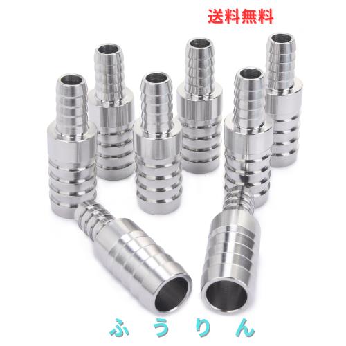 ◆商品名：LTWFITTING タケノコジョイント コネクタ 異径 ホース内径10mmｘ16mm ステンレス (25個入)