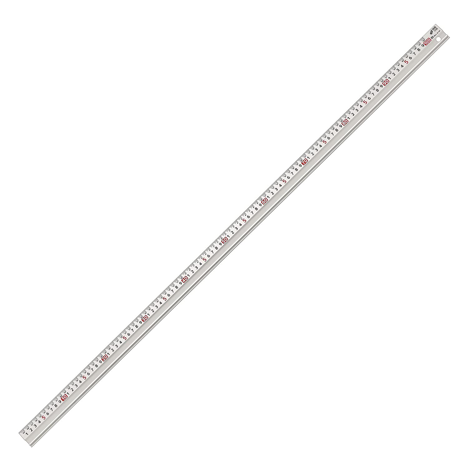 ◆商品名：新潟精機(Niigataseiki) SK アルミスケール 快段目盛 100cm AS-100 溝引き用溝付