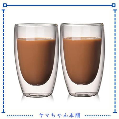 ◆商品名：SUKIZUKI 2重 コップ グラス 二重構造グラス 耐熱 コップ 大容量 結露しないコップ 割れにくいグラス 保温 保冷 断熱 電子レンジ 食洗機商品名：ダブルウォールグラスかわいい グ
