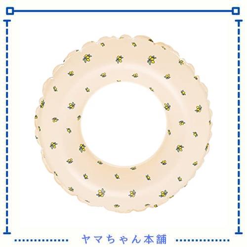 ◆商品名：cddu 浮き輪 子供用 こども うきわ 幼児 ベビー 水遊び お風呂 ビーチ 海水浴 プール スイムリング ヴィンテージ ストライプ ビワ チェリ