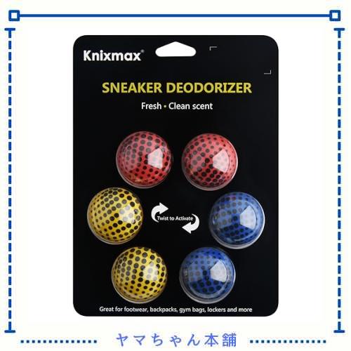 ◆商品名：[Knixmax] フレッシュボール 消臭ボール 芳香 消臭剤 靴用 家庭用 車用 6個セット ドット柄●靴の中に転がすだけで気になるニオイを簡単消臭。 ●消臭成分はボールの中に入っていて、